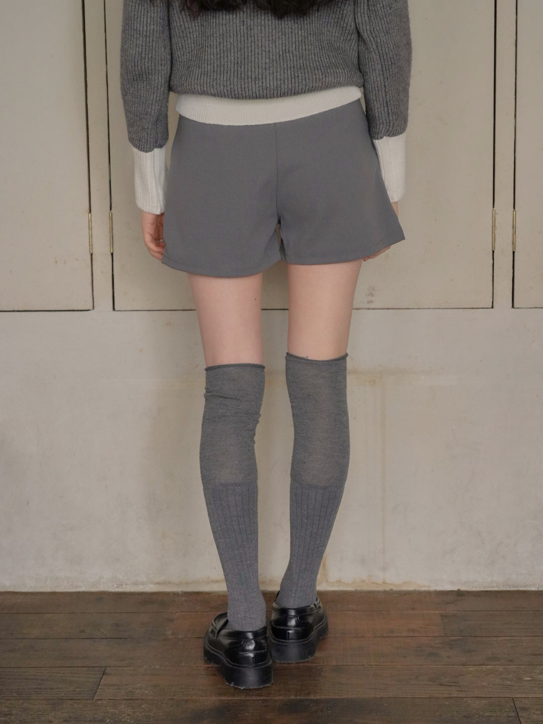ベルト付き タックショートパンツ 大人カジュアル レディース Uenui