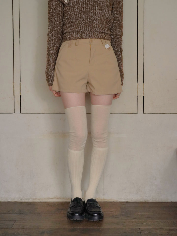 tuck high waist shorts