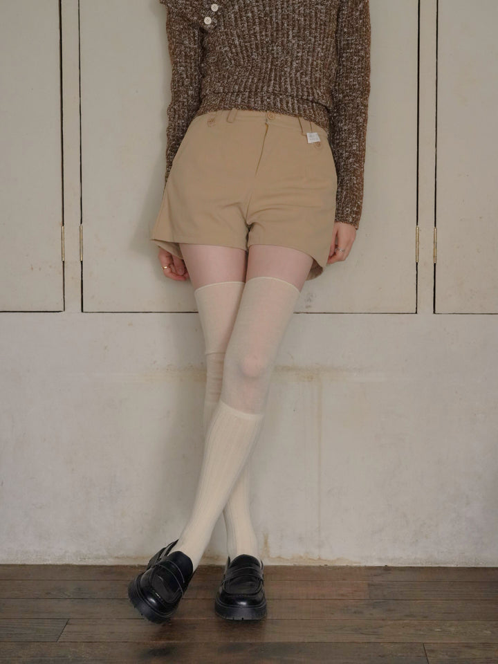 tuck high waist shorts