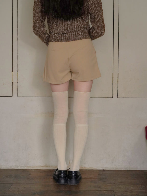 ベルト付き タックショートパンツ 大人カジュアル レディース Uenui