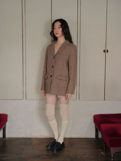 houndstooth oversized jacket