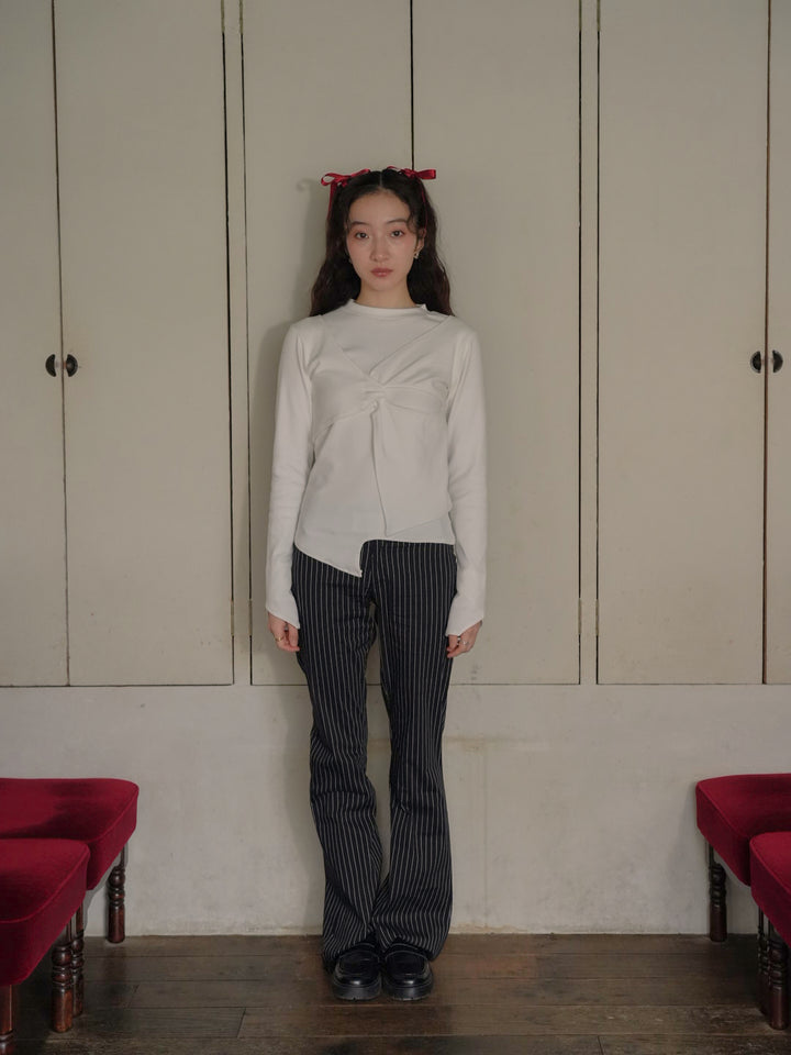 twist design long tee