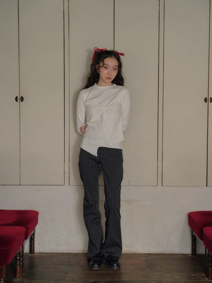 twist design long tee