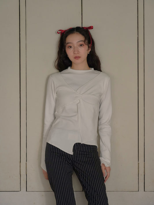 twist design long tee