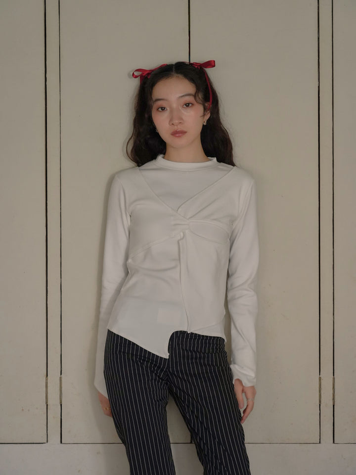 twist design long tee