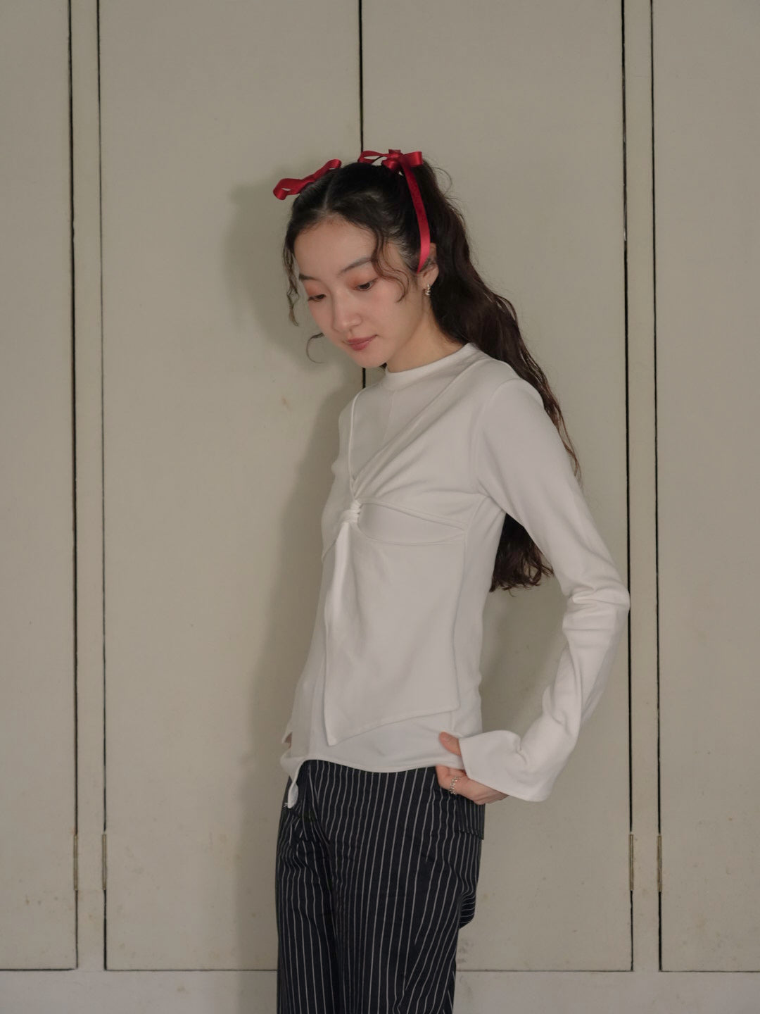 twist design long tee