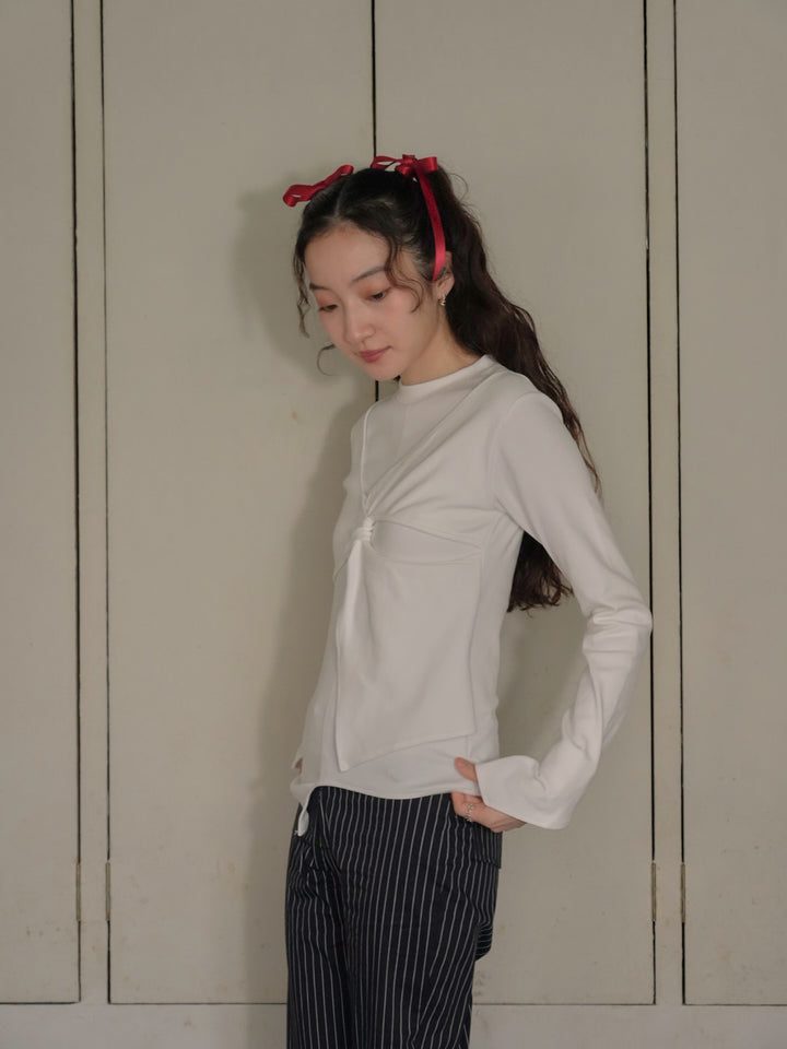 twist design long tee