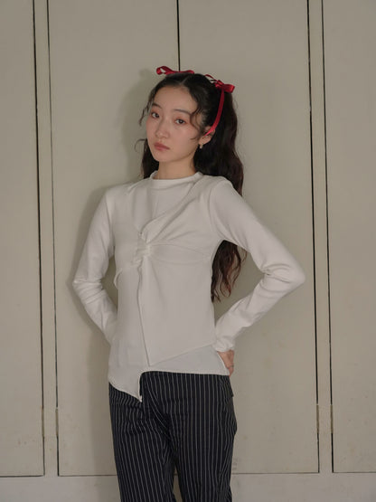 twist design long tee