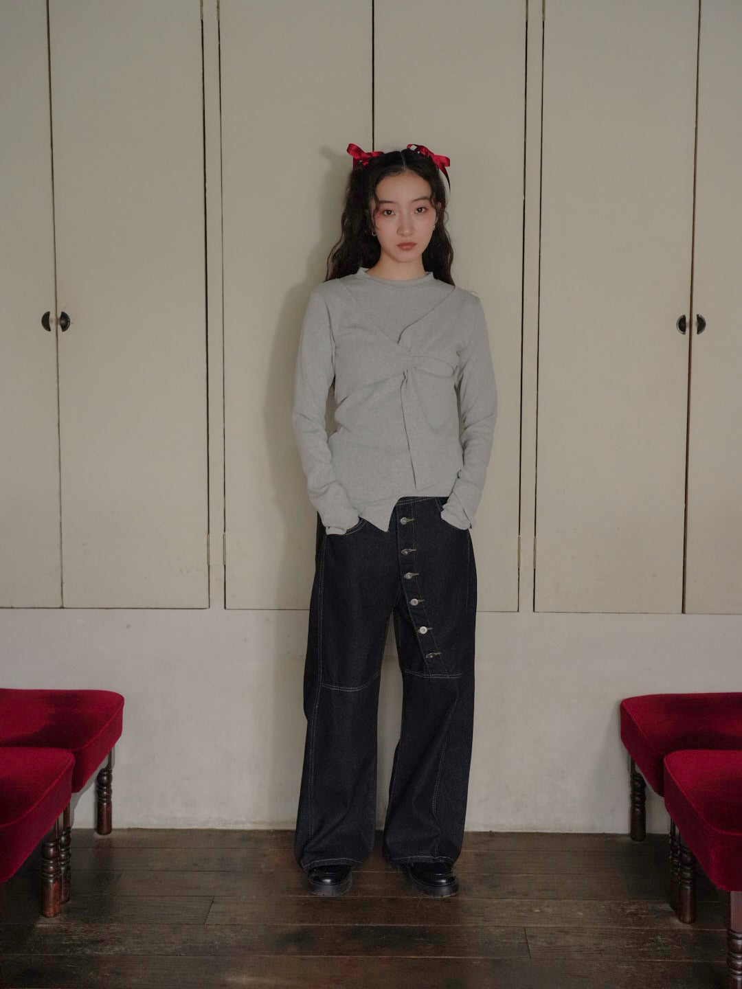 twist design long tee