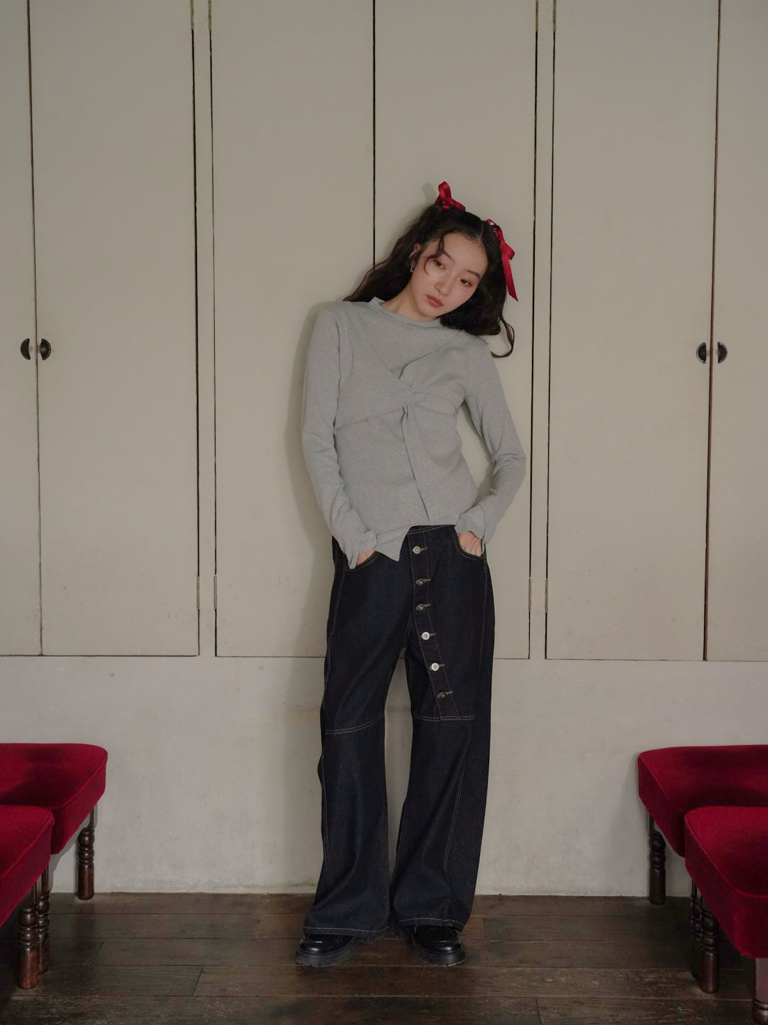 twist design long tee