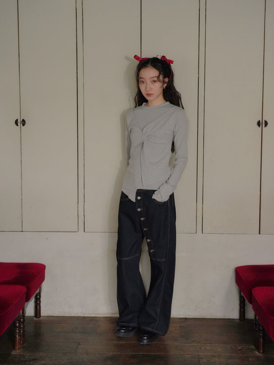 twist design long tee