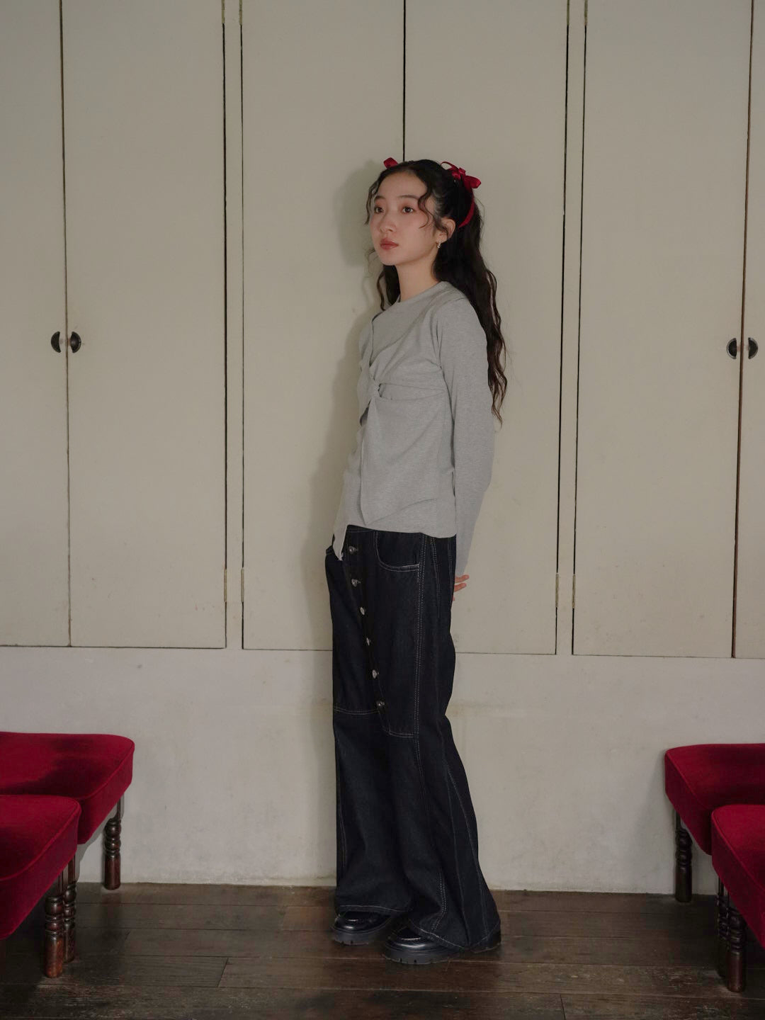 twist design long tee