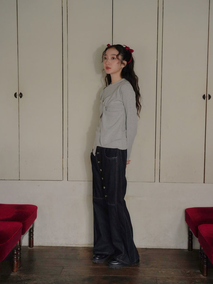 twist design long tee