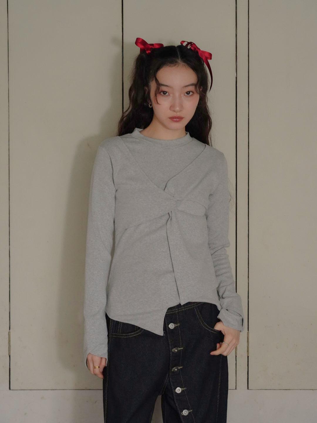 twist design long tee