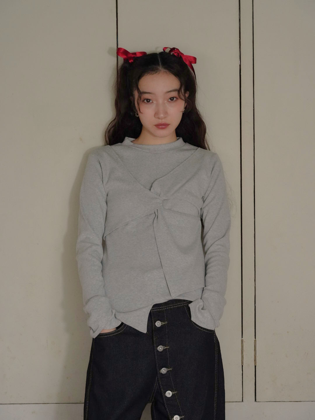 twist design long tee