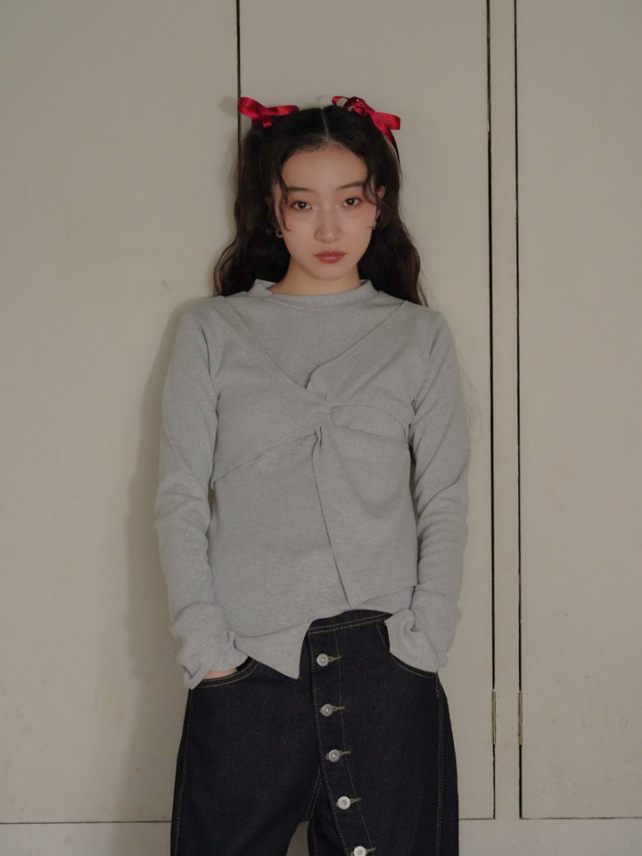 twist design long tee