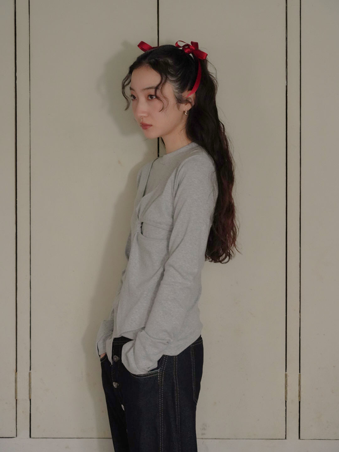 twist design long tee