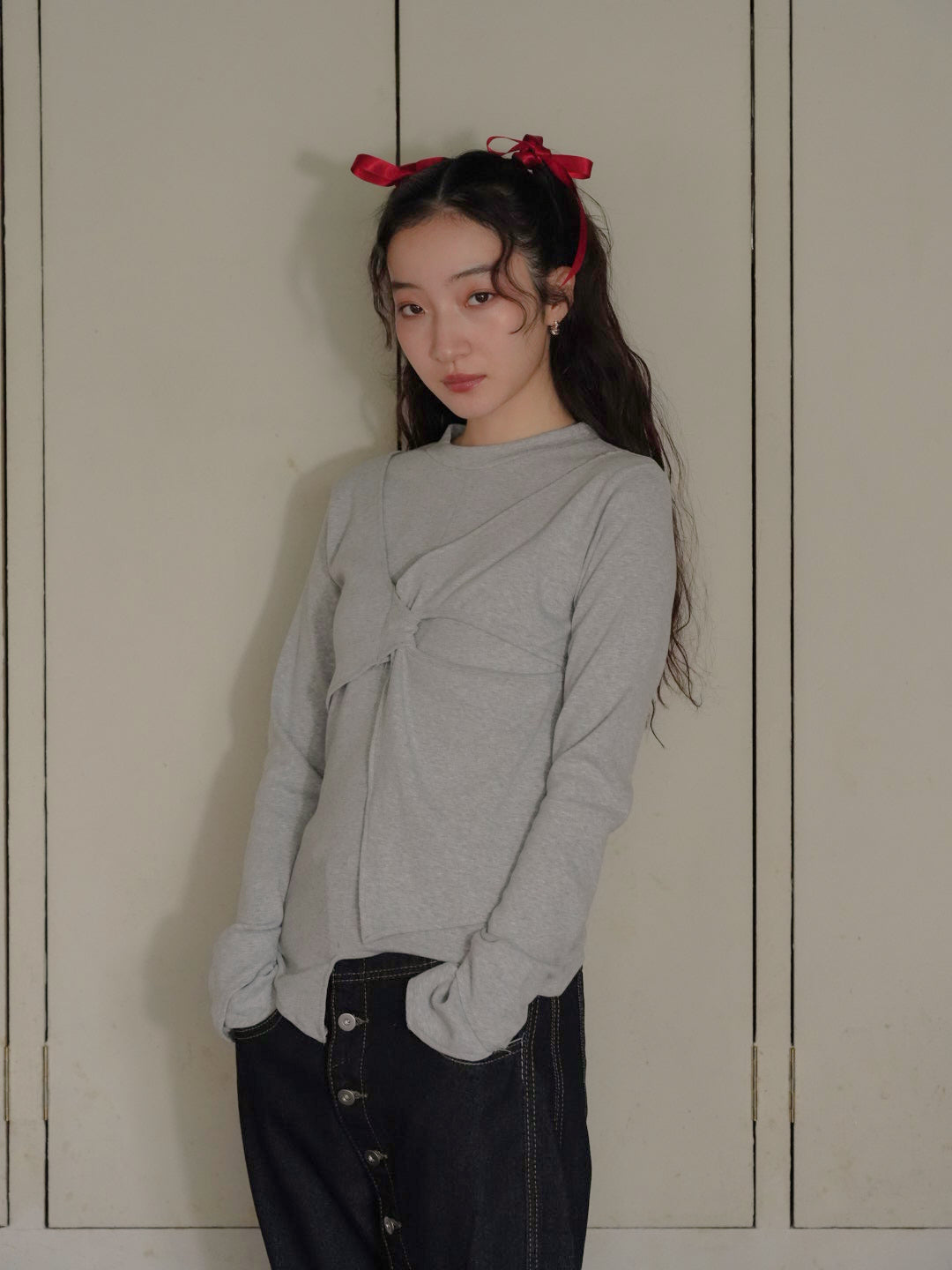 twist design long tee