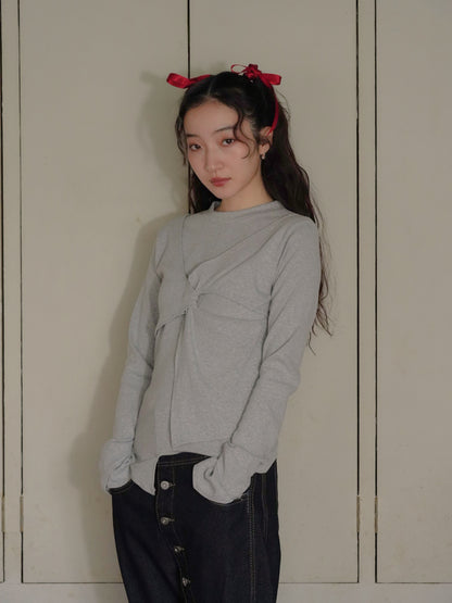 twist design long tee