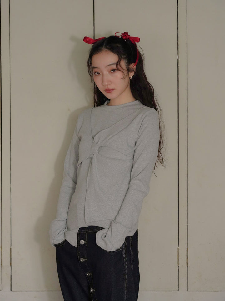 twist design long tee