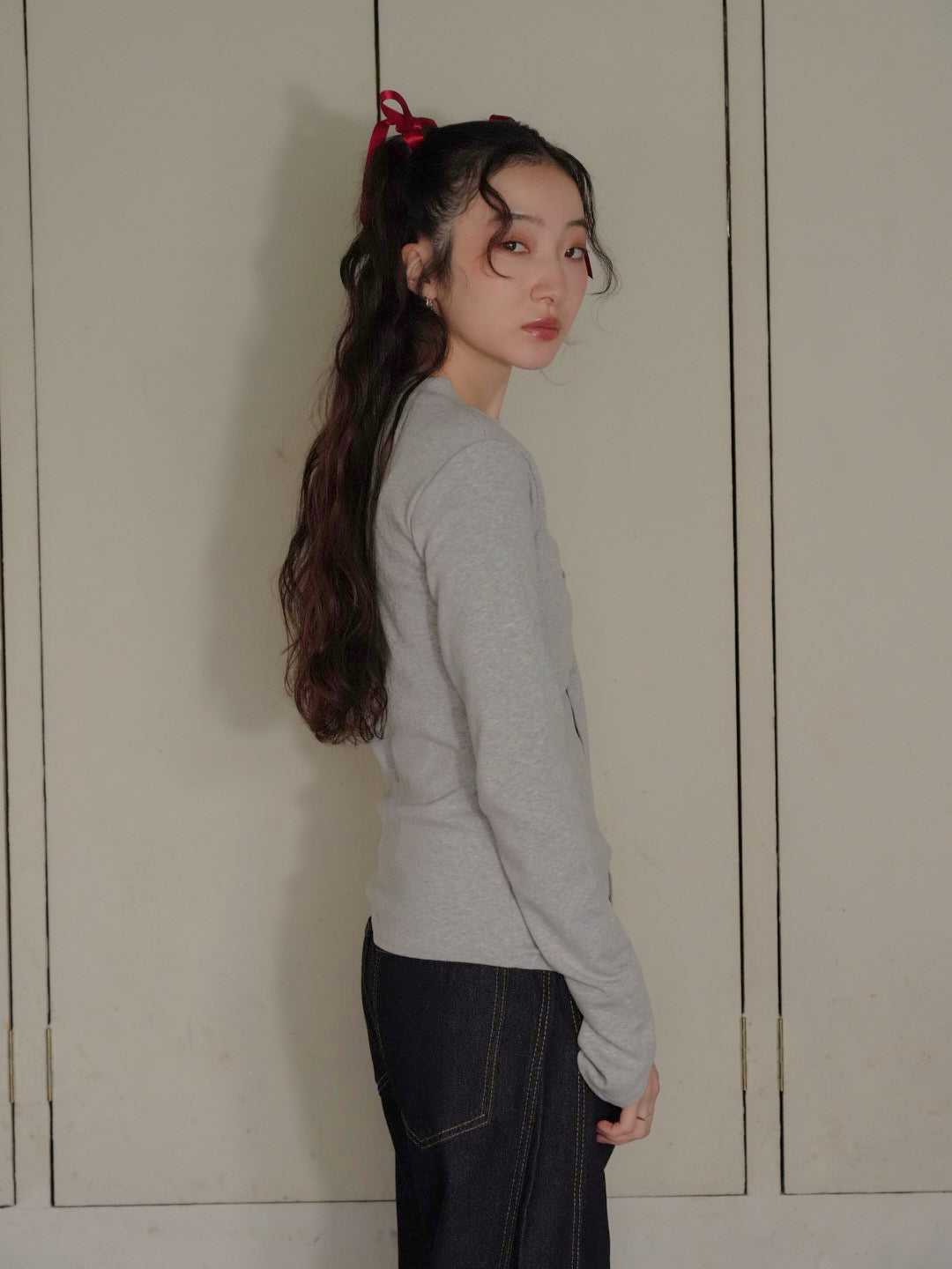 twist design long tee