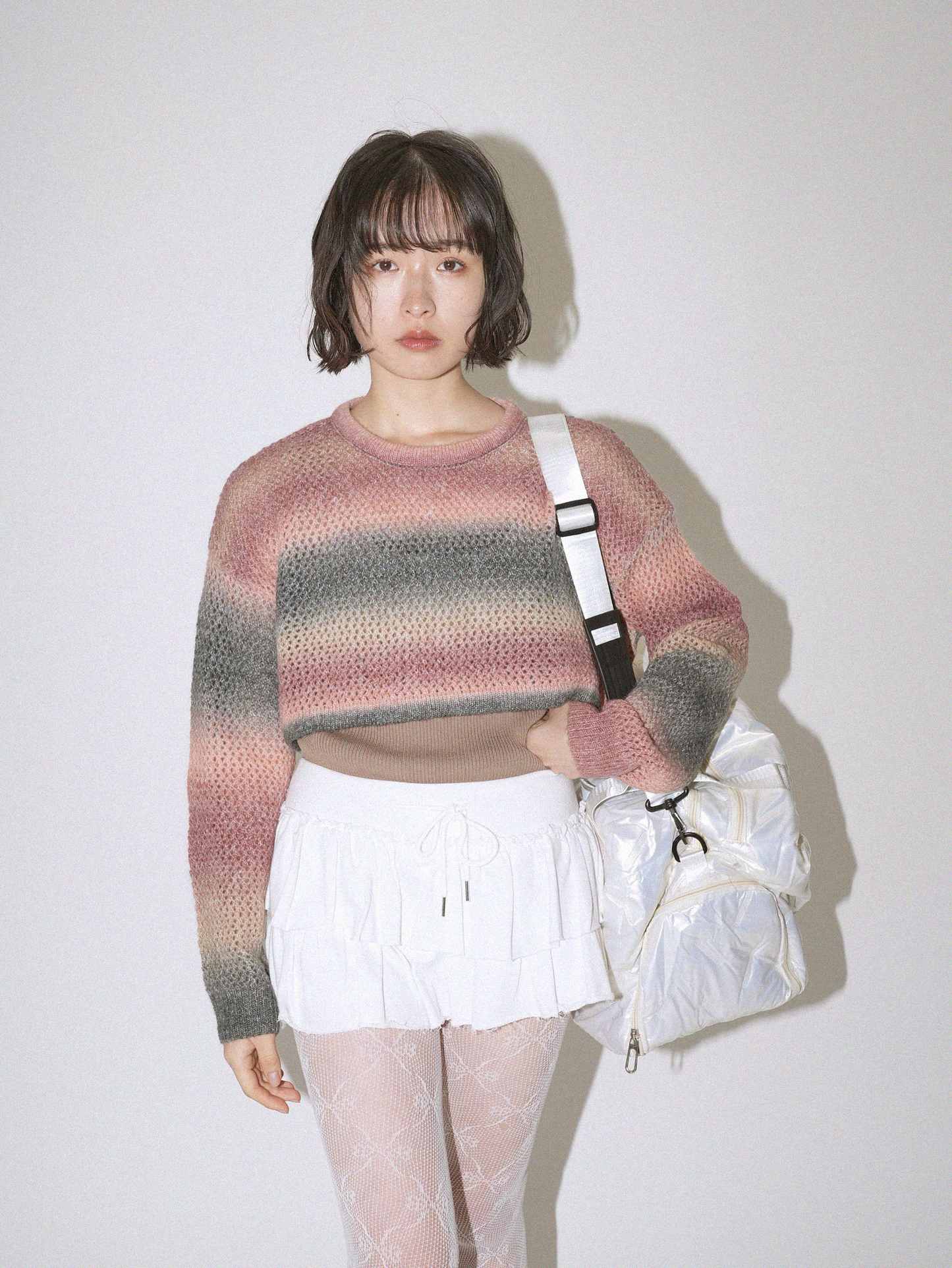 gradation knit & tank top