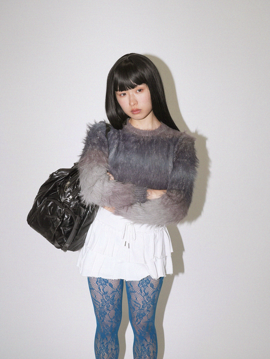 gradation mohair knit