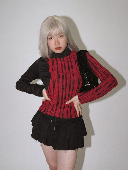 【 12月下旬発送予定 】docking knit tops