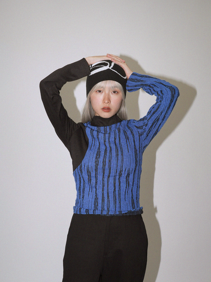 【 12月下旬発送予定 】docking knit tops