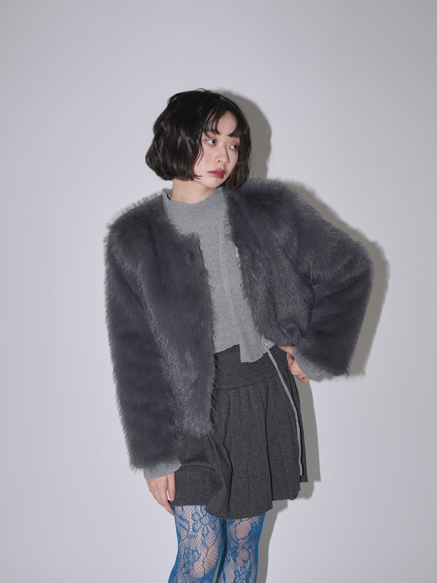 fluffy fur coat