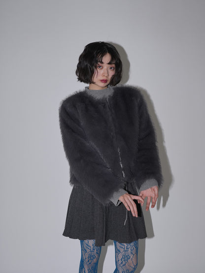 fluffy fur coat