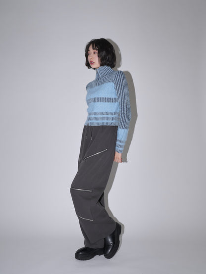 random zip pants