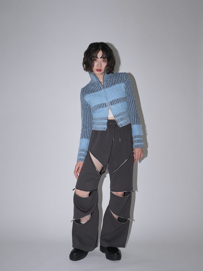random zip pants