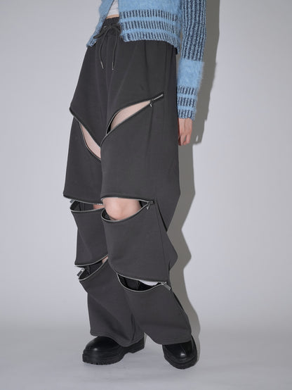 random zip pants
