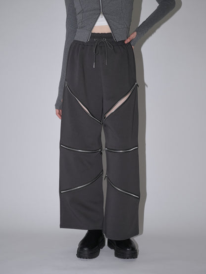 random zip pants