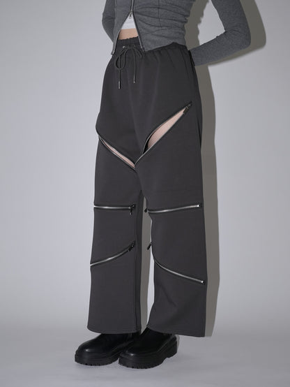 random zip pants