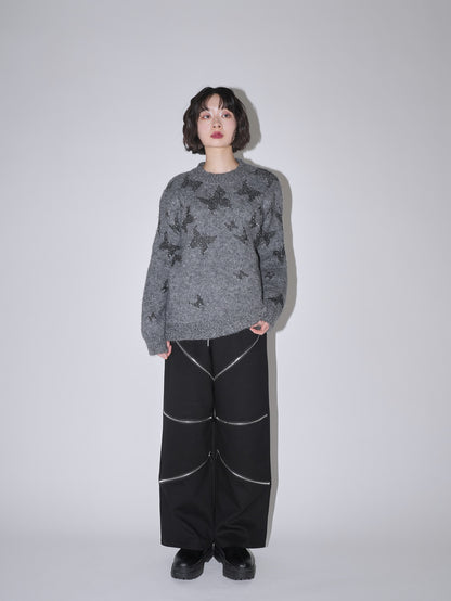 random zip pants
