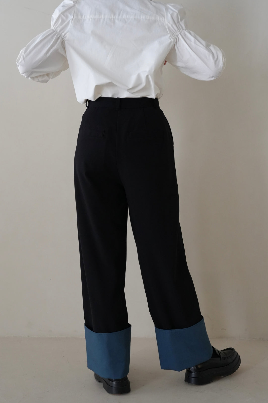 roll-up wide pants