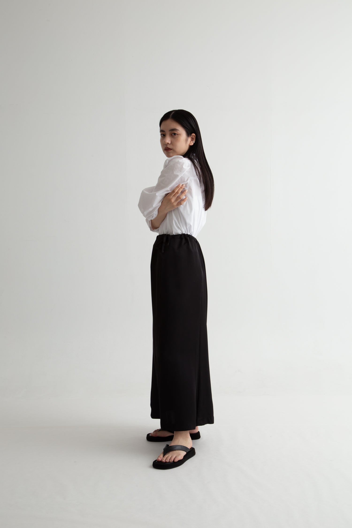 string satin skirt