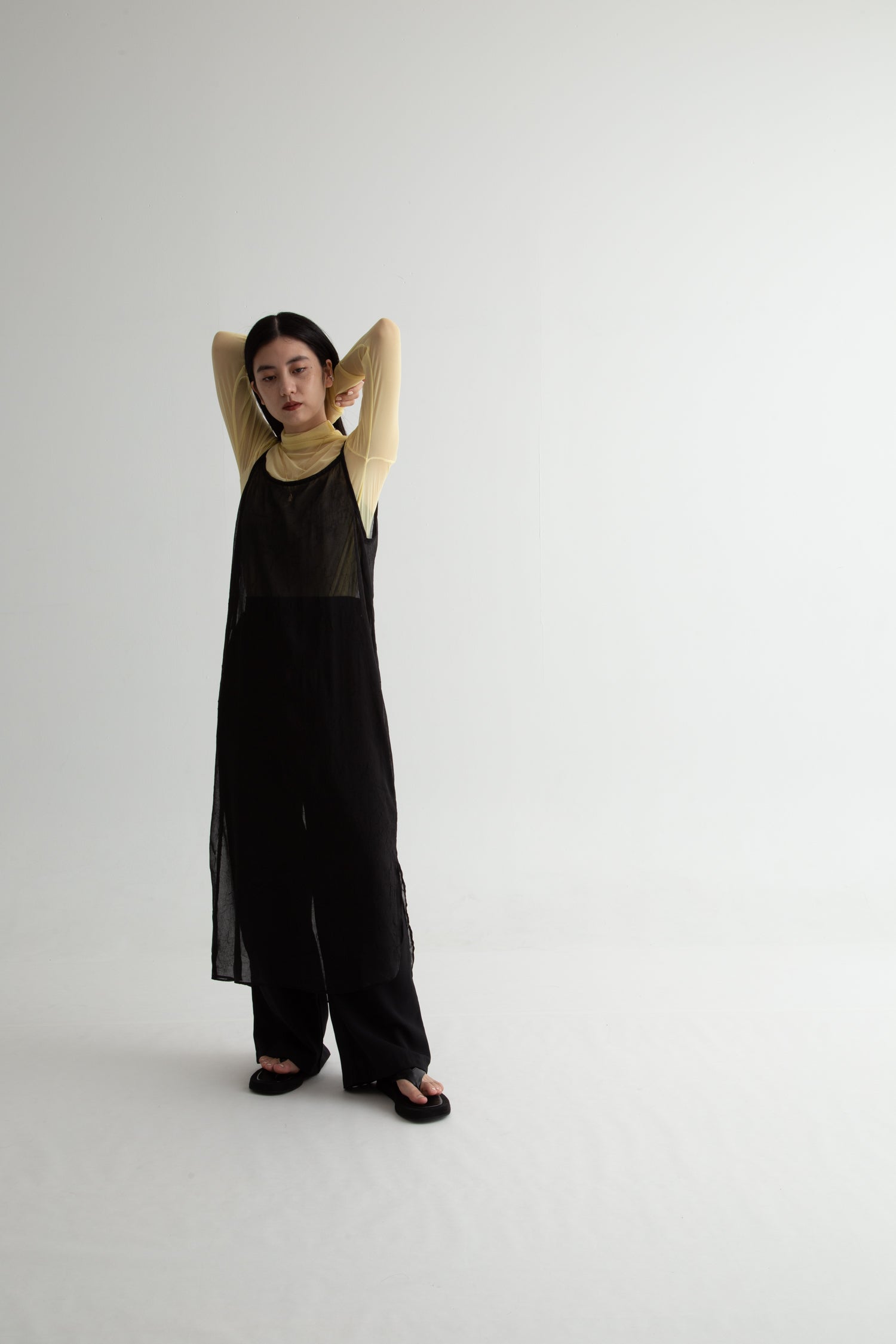 shear wrinkle cami onepiece