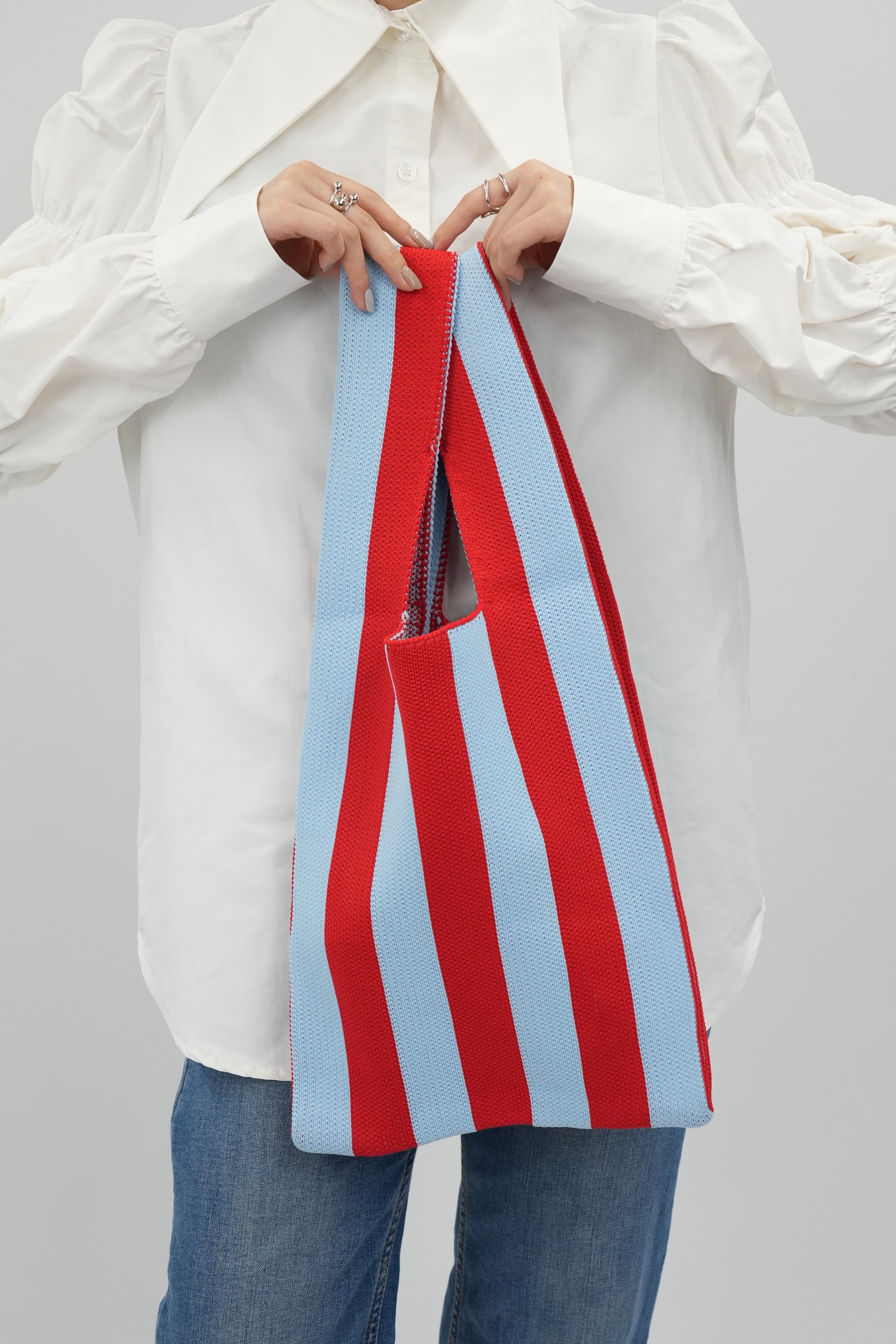stripe minitote