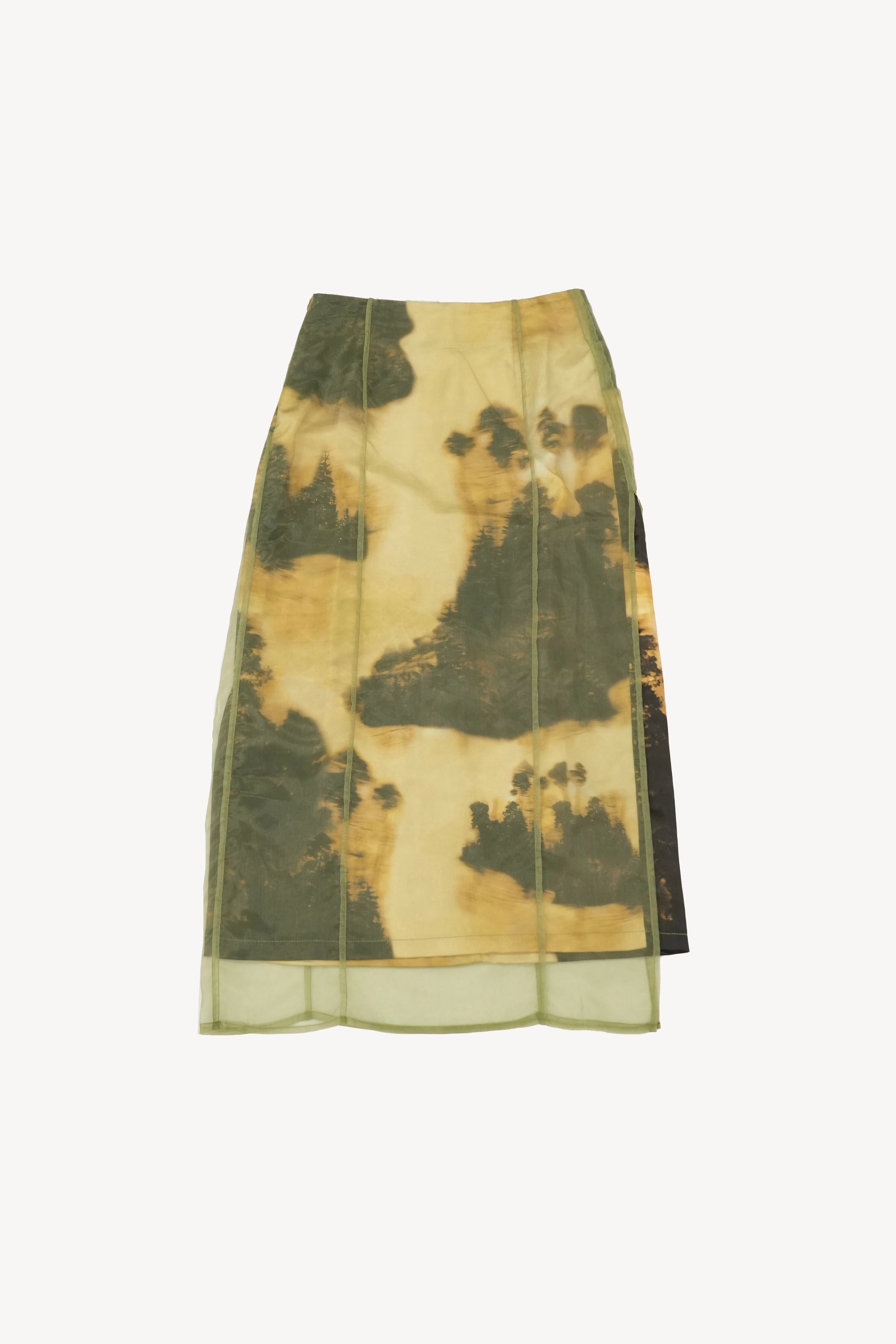 uenui FALLEN LEAVES SHEER SKIRT - ロングスカート