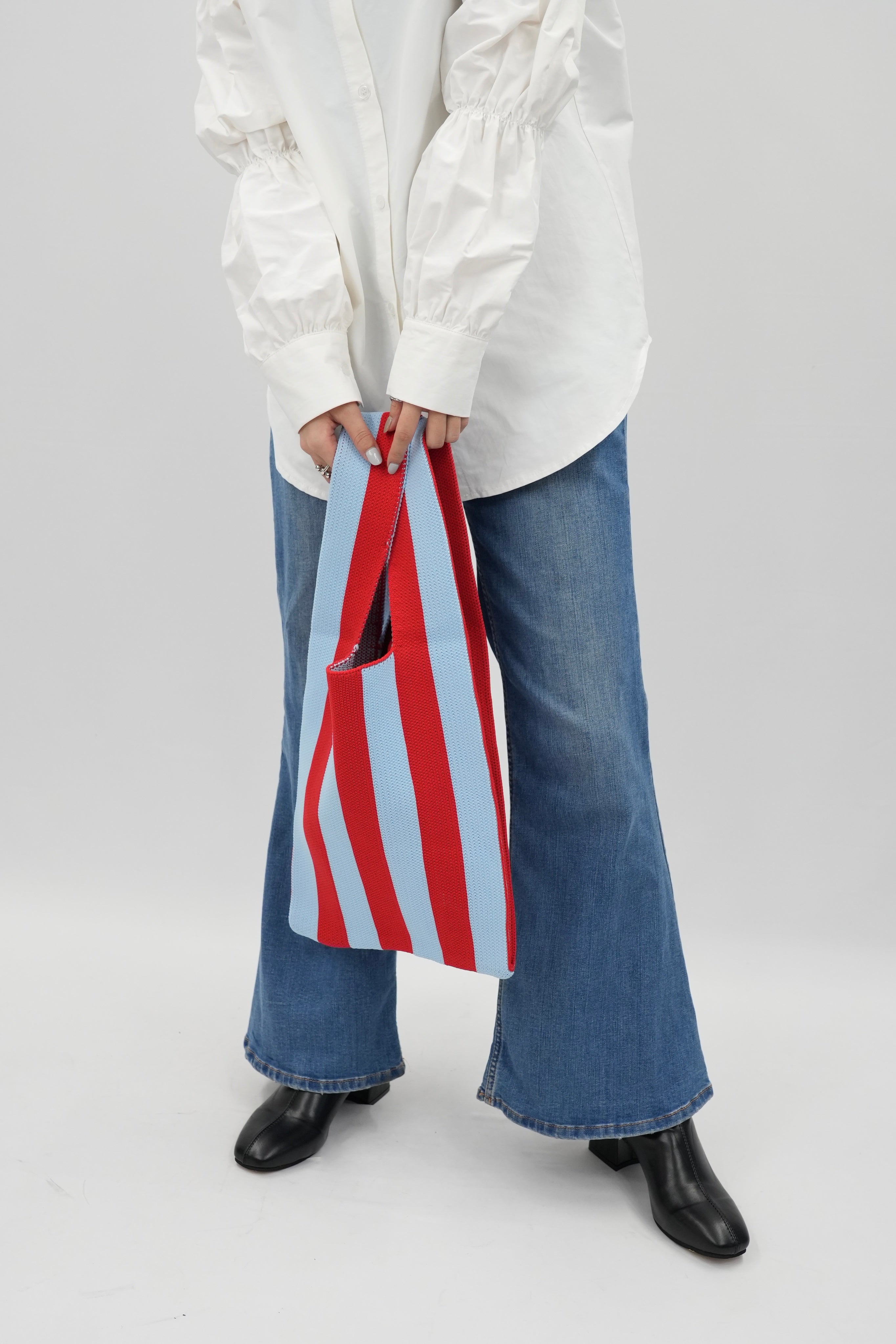 stripe minitote